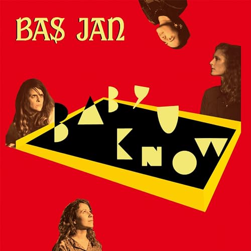 Album cover for Bas Jan’s “Back to the Swamp” with portraits and shapes.