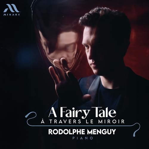 Pianist Rodolphe Menguy’s album cover featuring a distorted mirror reflection.