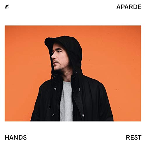 CD cover for Aparde’s “Hands Rest” featuring a hooded man in profile.