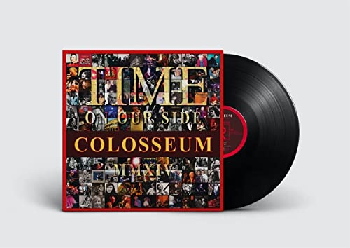 Colosseum album cover “Time On Our Side” with a black vinyl record.