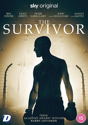 DVD cover for "The Survivor" featuring a silhouetted boxer in a camp.