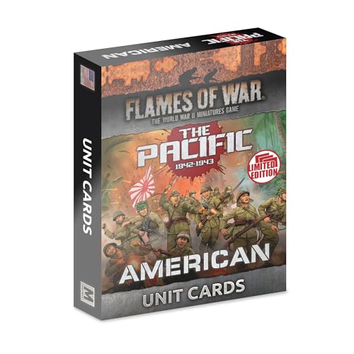 Battlefront Miniatures Flames of War The Pacific: American Unit Cards