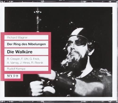 CD case for Wagner’s “Die Walküre” with a bearded performer pictured.