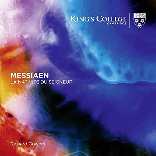 CD cover for Messiaen’s “La Nativité Du Seigneur” with abstract art.