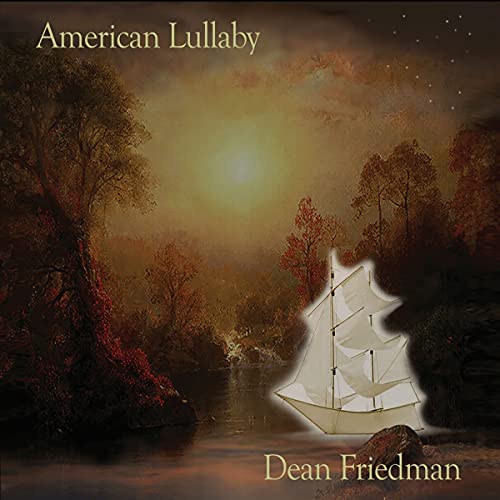 CD cover: sailboat on water with trees, titled "American Lullaby".