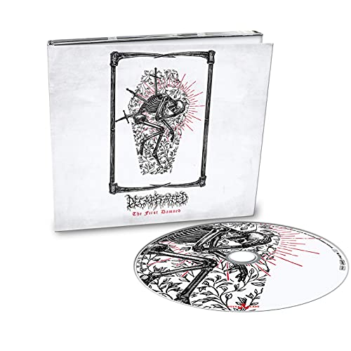 CD case and disc featuring a skeletal illustration in a coffin.