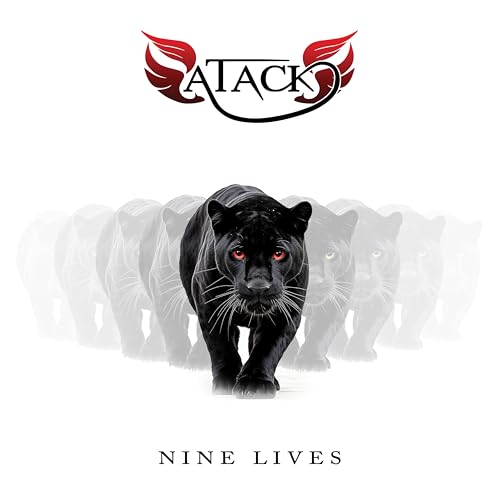 CD cover: black panther with red eyes, ghostly panther silhouettes.
