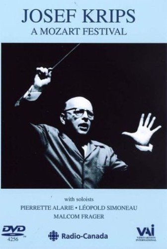 Josef Krips conducting, DVD cover for a Mozart festival performance.