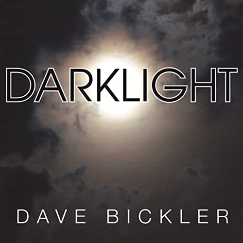 Album cover for Dave Bickler’s “Darklight” with bright light and dark clouds.