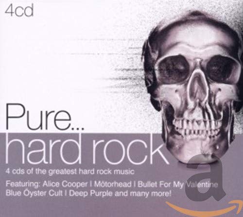 CD cover featuring a human skull and the text "Pure... hard rock".