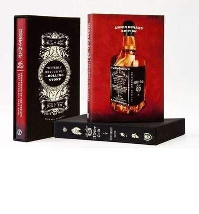 Hardback book, “The Dirt,” with a whiskey bottle image on the cover.
