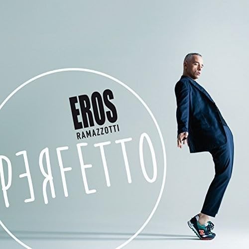 Eros Ramazzotti album cover, "Perfetto," featuring a portrait of the artist.