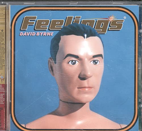 CD cover for David Byrne’s “Feelings” featuring a portrait of Byrne.