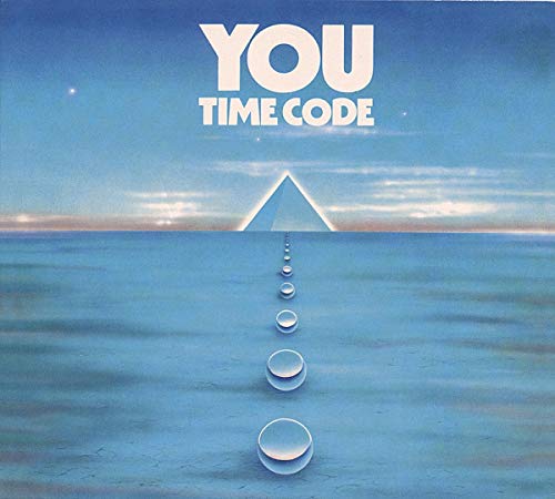 You - Time Code" CD cover with blue landscape and geometric shapes.