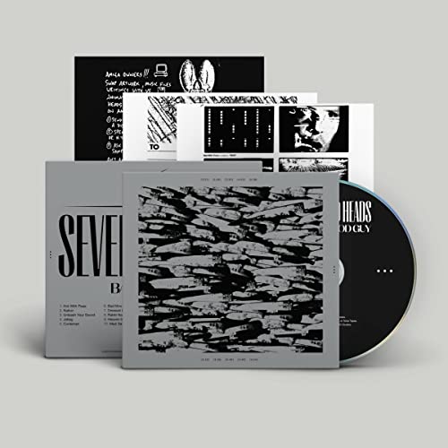 Severed Heads "Bad Mood Guy" CD with abstract black and white cover art.