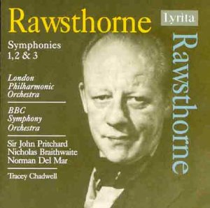 CD cover featuring a portrait of composer Alan Rawsthorne.