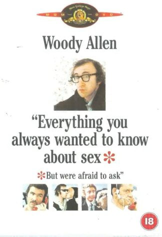 DVD cover featuring Woody Allen and smaller images of men, with text.