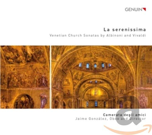CD cover: "La Serenissima" with images of ornate church interiors.