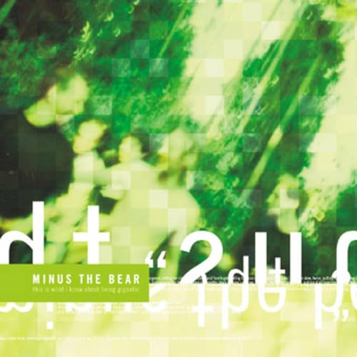 Album cover with blurred green and yellow figures and overlaid white text.