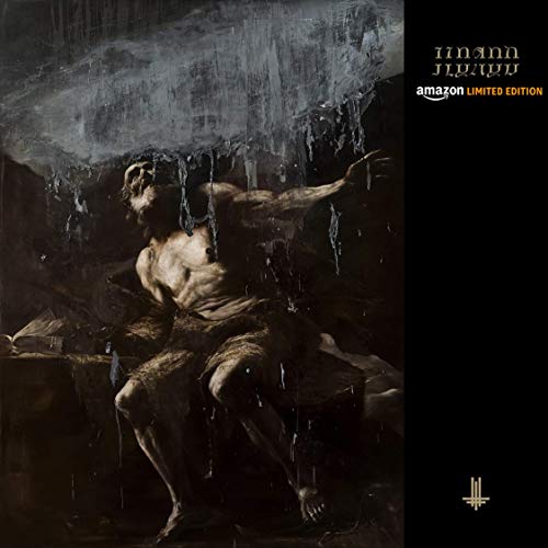 Dark, moody album cover depicting a distressed, muscular figure in shadow.