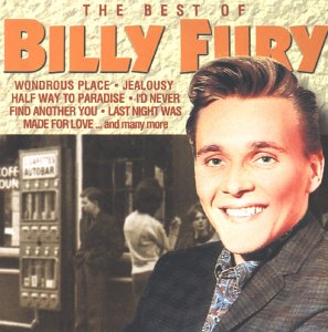 CD cover for “The Best Of Billy Fury” featuring a portrait of the singer.