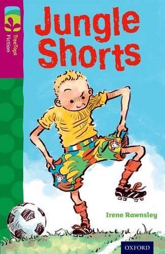 Colourful book cover with jungle scene and young readers' short stories inside.