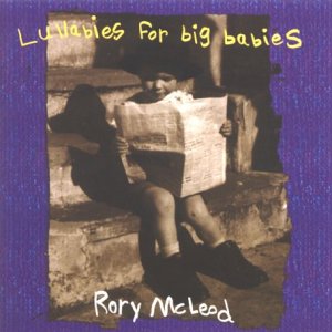 CD cover: Man reading a newspaper, album title "Lullabies For Big Babies".
