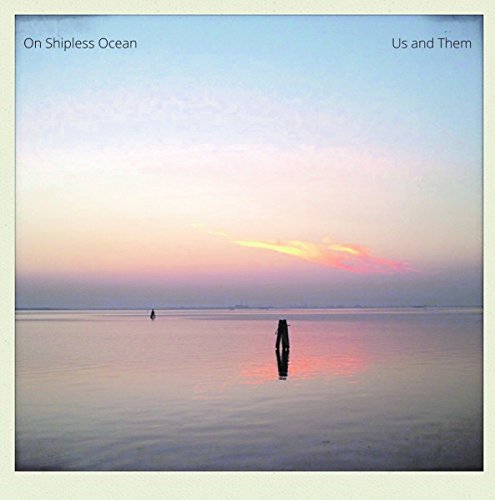 CD cover: sunset over calm water with distant figures.