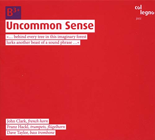 Red CD cover for "Uncommon Sense" by Clark, listing musicians below.