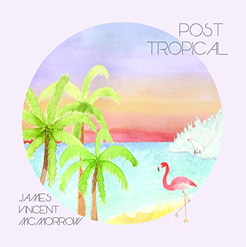 CD cover for James Vincent McMorrow’s “Post Tropical” with painted tropical scene.