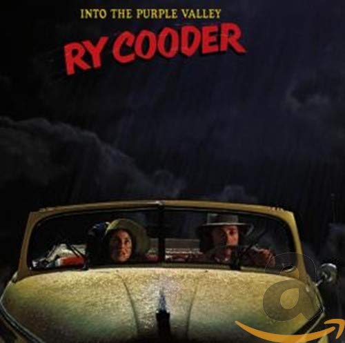 Ry Cooder album cover: car with two figures, dark purple background.