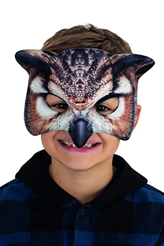 Smiffys 53148 Kids Owl Mask, Unisex Children, Brown, One Size