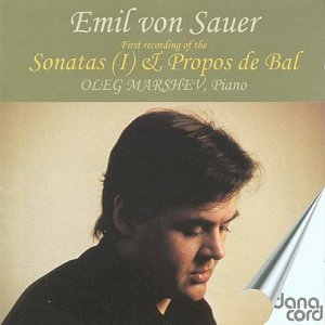 CD cover featuring pianist Oleg Marshev and text “Emil von Sauer.”