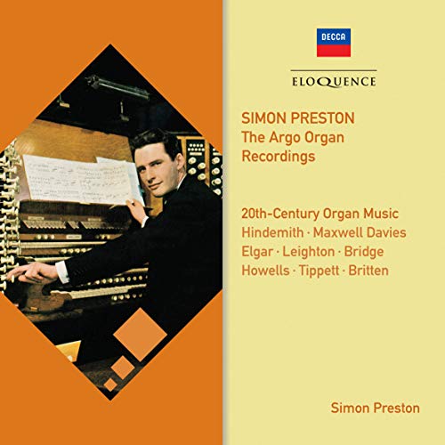 CD cover for Simon Preston’s 20th Century Organ Music recordings.
