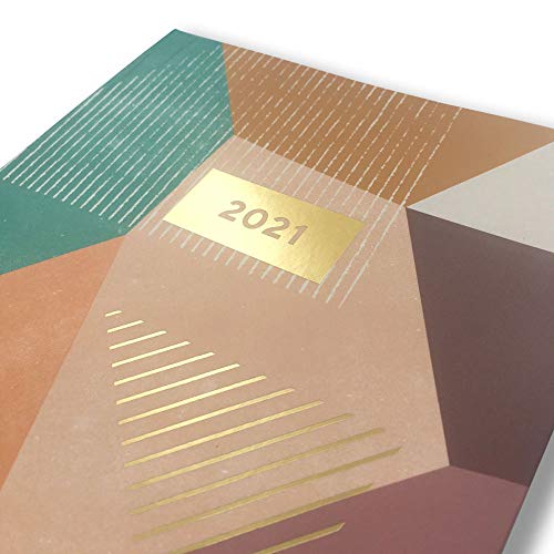 PEACH GEOMETRIC 2021 WEEKLY PLANNER
