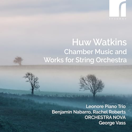 CD cover with misty landscape, text listing composers and performers.