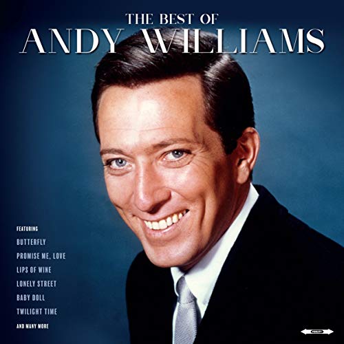 Album cover featuring a smiling portrait of Andy Williams and song titles.