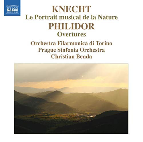 CD cover with landscape, text listing composers Knecht and Philidor.