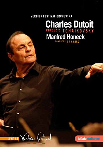 DVD cover featuring conductor Charles Dutoit with text: Tchaikovsky - Brahms.