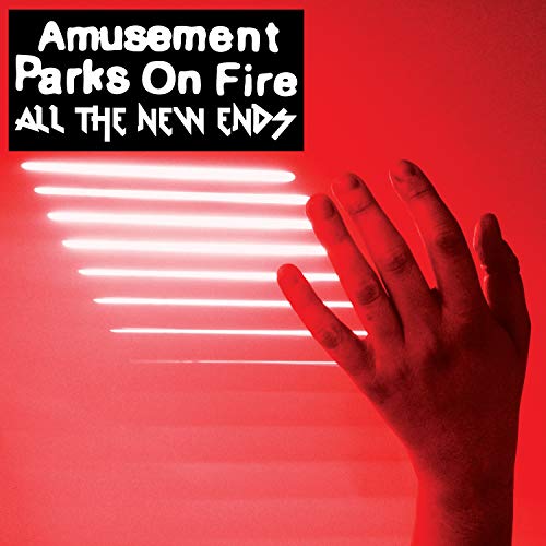 AlbumC-D cover with a red-tinted hand against horizontal light streaks and album text.