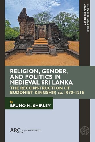Book cover with ancient stone ruins and title about Sri Lankan history.