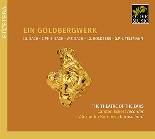 CD cover for “Ein Goldbergwerk” featuring a gold nugget and composer names.