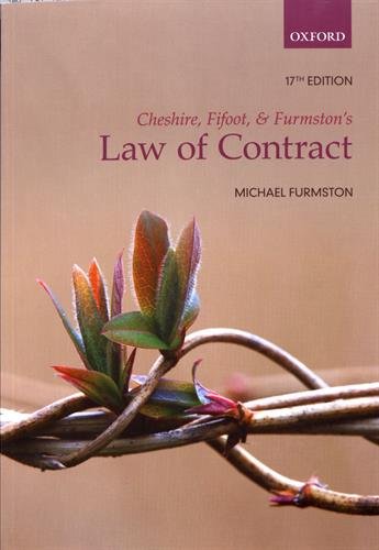 Cheshire, Fifoot, and Furmston's Law of Contract
