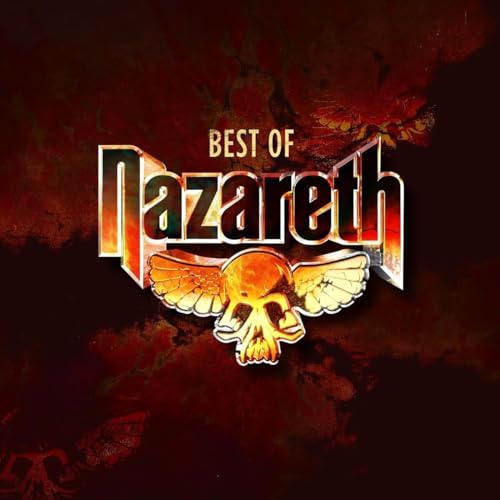 Nazareth “Best Of” album cover with winged skull and red background.