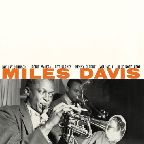 Miles Davis album cover featuring a musician playing the trumpet.