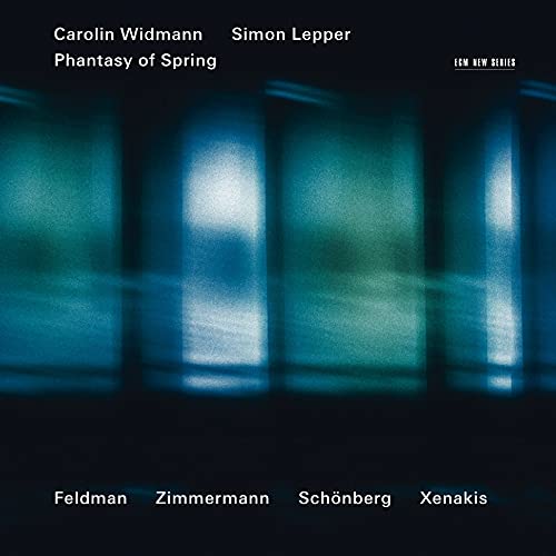 CD cover for "Phantasy of Spring" by Widmann & Lepper, abstract blue image.