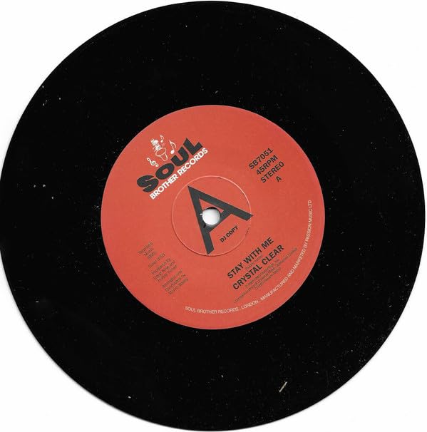 Black vinyl record with a red and white "Soul Brother Records" label.