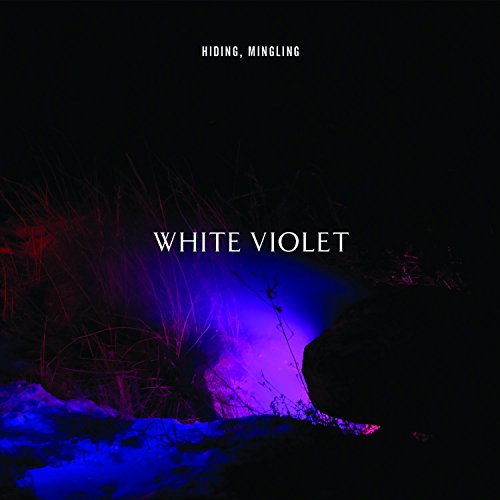 Dark album cover with purple and blue lighting, text "White Violet".