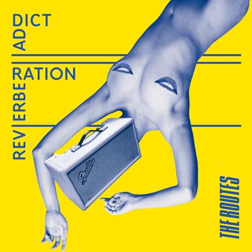 Album cover: blue figure with speaker, yellow background, bold text.