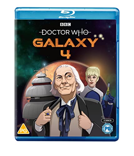 Doctor Who Galaxy 4 Blu-ray cover featuring the First Doctor and a Drahvin.